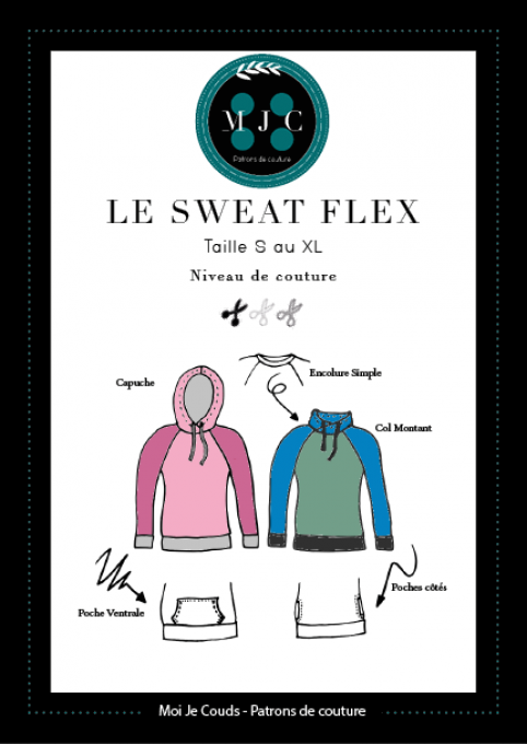 Sweat Mackaon Enfant / Junior 3-15 ans (Patron de couture PDF)